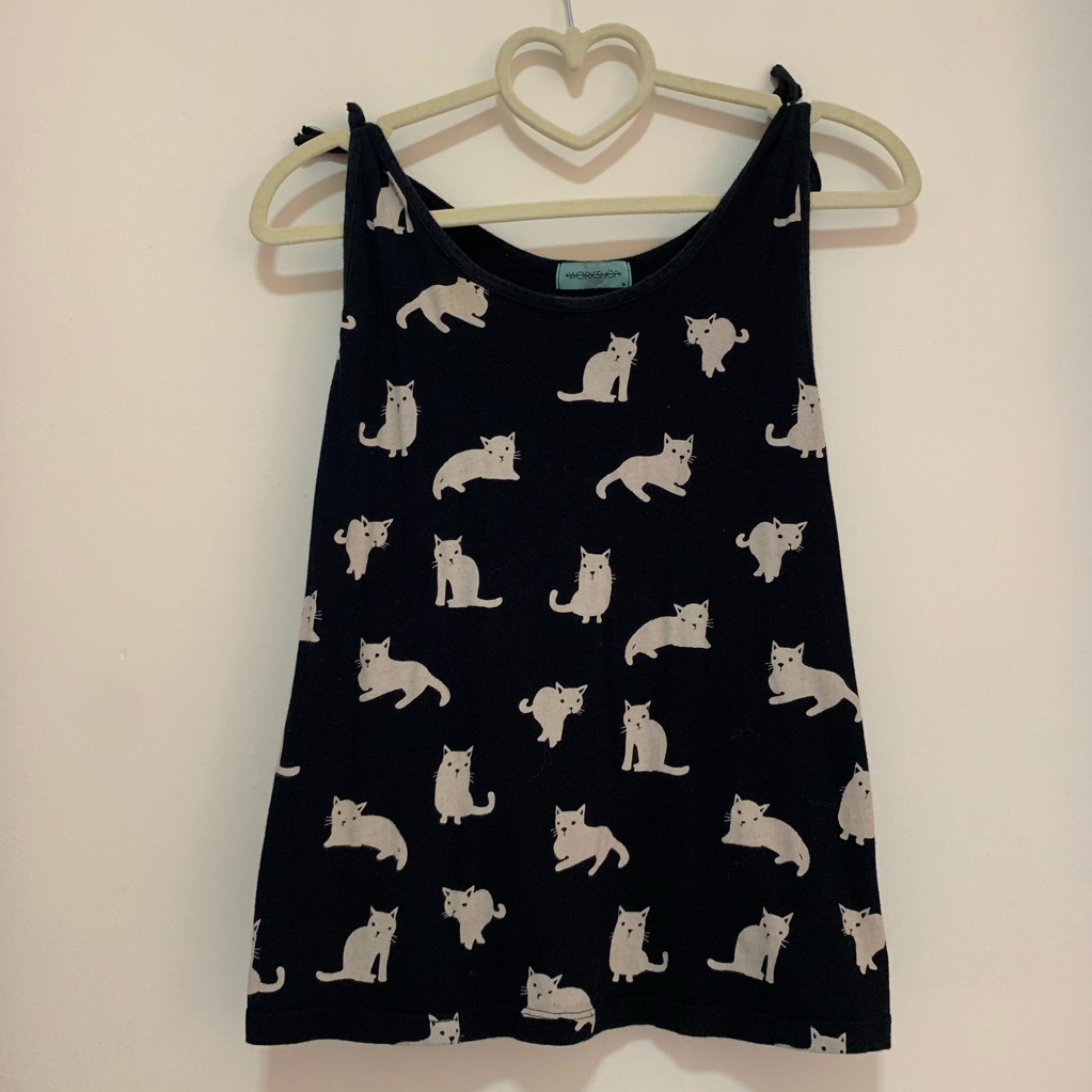 Cat Patterned Top